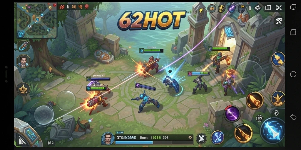Gameplay menarik yang menampilkan strategi dan pertempuran di 62HOT.