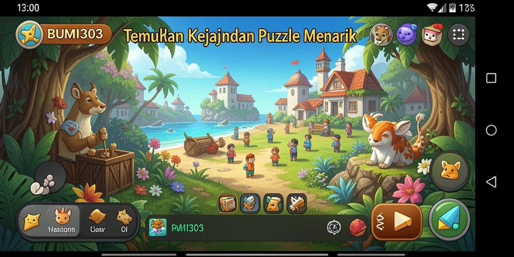 Tampilan gameplay BUMI303 yang menantang dan menarik.