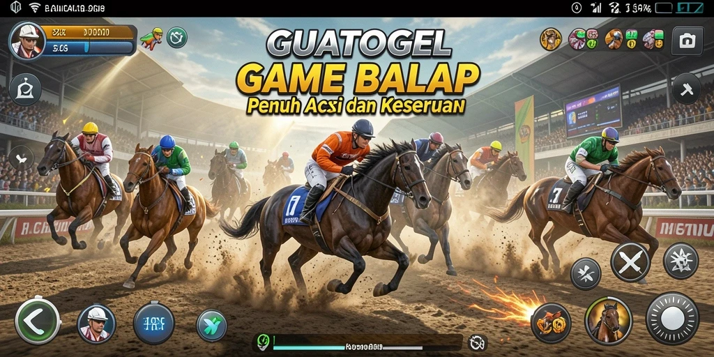 Gameplay seru GUATOGEL dengan balapan yang mendebarkan.