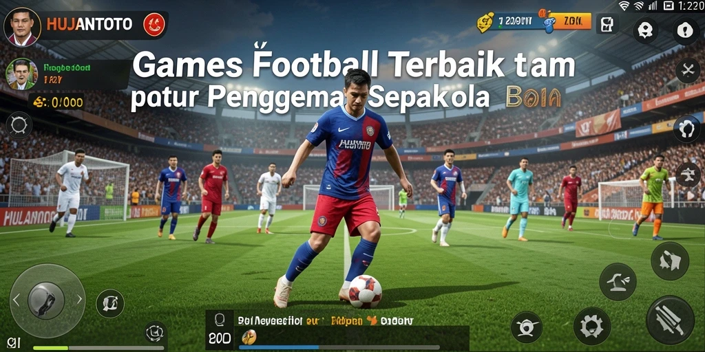 Tangkapan layar HUJANTOTO menampilkan pertandingan sepak bola yang seru dan intens.