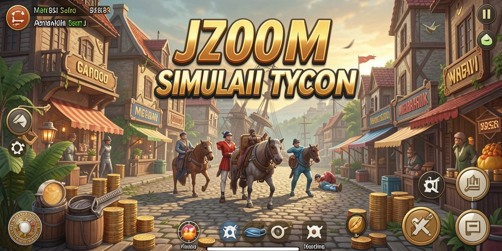 Tampilan gameplay <strong>J200M</strong> yang menggambarkan pengalaman Tycoon yang seru dan menarik.
