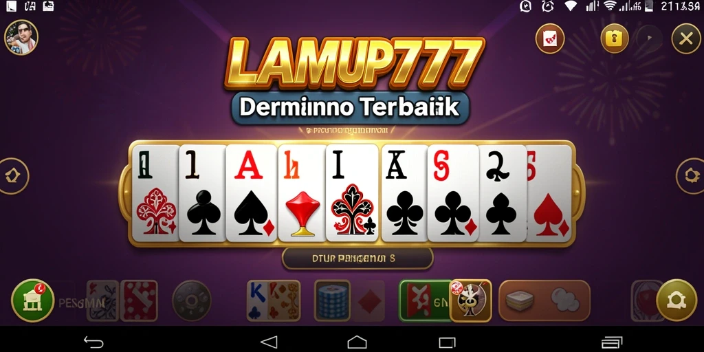 Screenshot gameplay LAMPU777 menampilkan serunya permainan Domino.