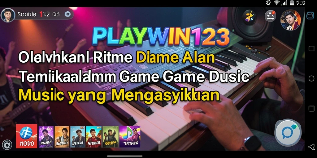 Tampilan gameplay PLAYWIN123 dengan tantangan musik yang seru.