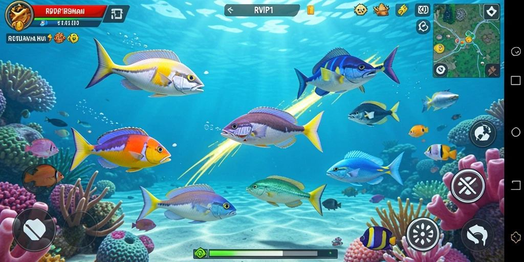 Tampilan menarik dari gameplay Tembak Ikan yang seru.