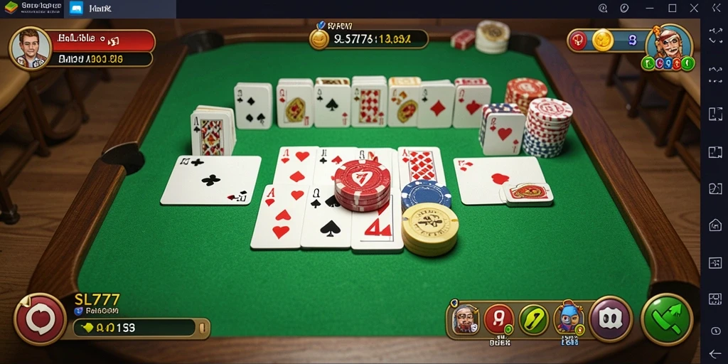 Tampilan gameplay SL777 yang seru dan interaktif dalam permainan Gaple.