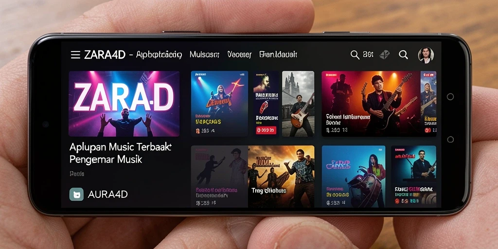 Screenshot ZARA4D menampilkan gameplay seru dalam permainan musik.